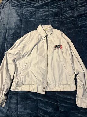 Jeep Light Gray Windbreaker Jacket